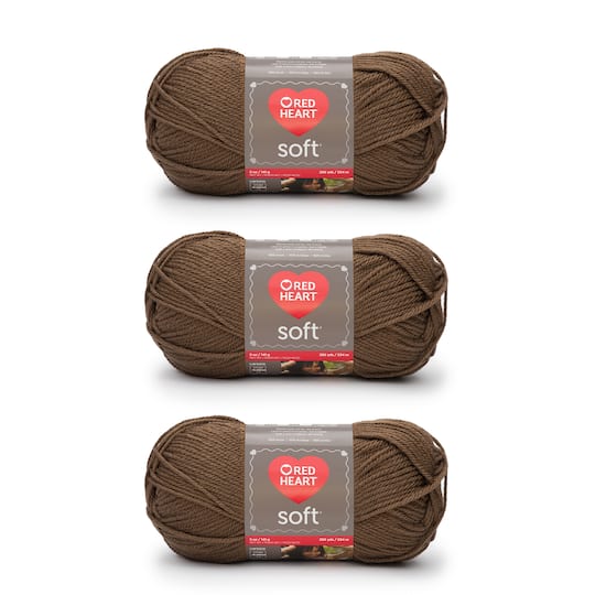 3 Pack Red Heart® Soft™ Solids Yarn